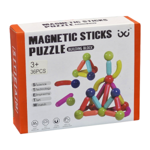 ساختنی مگنت مغناطیسی 36 تکه مدل Magnetic Sticks