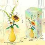 لگو طرح گل آفتابگردان مدل ZHE GAO کد 622005،