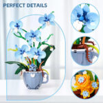 لگو گل ارکیده مدل Orchid In Coffee Cup کد 3004