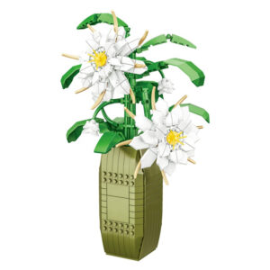 لگو گل اپی فیلوم مدل Epiphyllum کد 9104A، تعداد 571 قطعه، همراه با گلدان