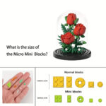 لگو گل لاله مدل Flowers کد 7233، تعداد 254 قطعه، همراه قاب شفاف