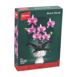 لگو گل ارکیده با گلدان مدل Block Florist کد 601297
