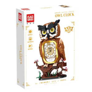 لگو ساعت رومیزی طرح جغد مدل Owl Clock کد T2114، تعداد 1060 قطعه، ارتفاع ساعت طرح جغد 25.5 سانتیمتر