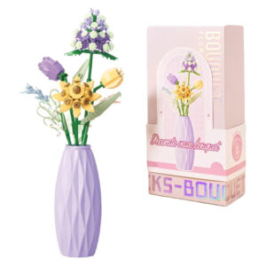لگو گل لاله با گلدان مدل Bouquet کد 2355، تعداد حدودا 290 قطعه