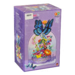 لگو گل با پروانه مدل Fortune Butterfly کد 663502، باتری خور همراه با نور و بال زدن پروانه