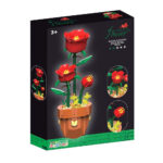 لگو گل رز قرمز مدل Zuanma کد 116 سری 17 با تعداد 344 قطعه - Image 3