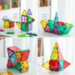 ساختنی مگنت تایل مدل Magnet Blocks، تعداد 50 قطعه مدل 7.5 سانتی متر و مدل مینی - Image 2
