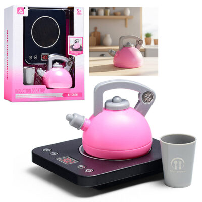 اسباب بازی کتری برقی مدل Induction Cooktop کد 627، باتری خور صدادار و چراغدار