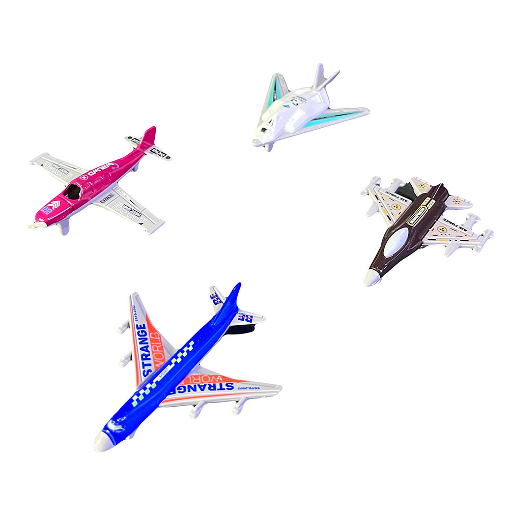 14050129 اسباب بازی هواپیما فلزی بسته 4 عددی مدل Alloy کد 66621، مقیاس 1 به 64 - Image 1