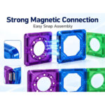ساختنی مگنتی 66 قطعه مگنت تایل مدل Magnet Blocks کد 108 - Image 4