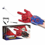 دستکش اسپایدرمن پرتابی مدل cobweb launcher کد 77716، قابلیت پرتاب طناب و جمع کردن برقی